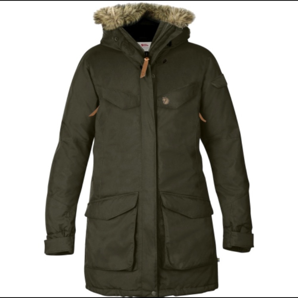 Fjallraven Womens Nuuk Parka - Laurel Green